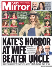Daily Mirror () Newspaper Front Page for 15 November 2017