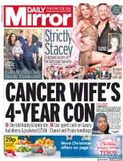Daily Mirror () Newspaper Front Page for 15 December 2018