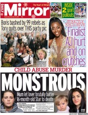 Daily Mirror () Newspaper Front Page for 15 December 2021