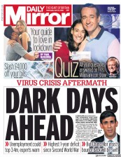 Daily Mirror () Newspaper Front Page for 15 April 2020