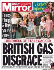 Daily Mirror () Newspaper Front Page for 15 April 2021