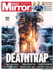 Daily Mirror () Newspaper Front Page for 15 June 2017