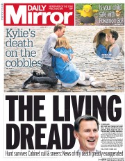 Daily Mirror () Newspaper Front Page for 15 July 2016