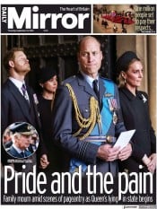 Daily Mirror () Newspaper Front Page for 15 September 2022