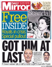 Daily Mirror () Newspaper Front Page for 16 January 2020