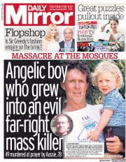 Daily Mirror () Newspaper Front Page for 16 March 2019