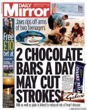 Daily Mirror () Newspaper Front Page for 16 June 2015