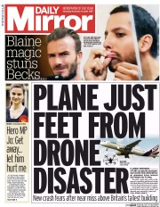 Daily Mirror () Newspaper Front Page for 17 November 2016