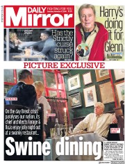 Daily Mirror () Newspaper Front Page for 17 November 2018