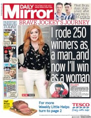 Daily Mirror () Newspaper Front Page for 17 February 2018