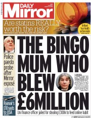 Daily Mirror () Newspaper Front Page for 17 March 2015