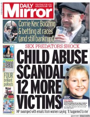 Daily Mirror () Newspaper Front Page for 17 March 2018