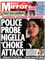 Daily Mirror () Newspaper Front Page for 17 June 2013