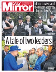 Daily Mirror () Newspaper Front Page for 17 June 2017