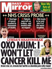 Daily Mirror () Newspaper Front Page for 17 July 2013