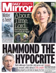 Daily Mirror () Newspaper Front Page for 17 July 2017