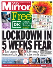 Daily Mirror () Newspaper Front Page for 17 July 2021