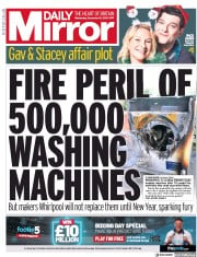 Daily Mirror () Newspaper Front Page for 18 December 2019