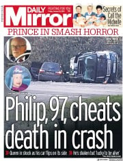 Daily Mirror () Newspaper Front Page for 18 January 2019