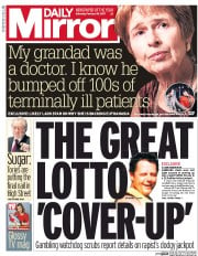 Daily Mirror () Newspaper Front Page for 18 February 2017