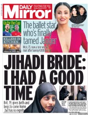 Daily Mirror () Newspaper Front Page for 18 February 2019