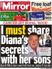 Daily Mirror () Newspaper Front Page for 18 February 2023