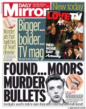 Daily Mirror () Newspaper Front Page for 18 March 2017