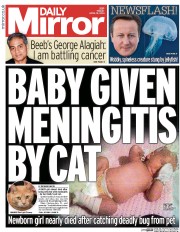 Daily Mirror () Newspaper Front Page for 18 April 2014