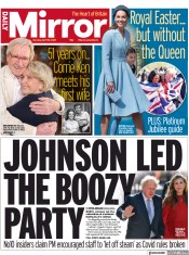 Daily Mirror () Newspaper Front Page for 18 April 2022