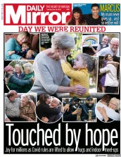 Daily Mirror () Newspaper Front Page for 18 May 2021