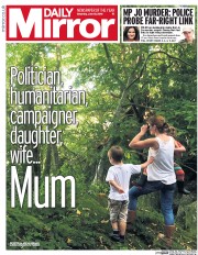 Daily Mirror () Newspaper Front Page for 18 June 2016