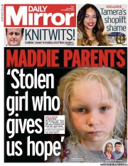 Daily Mirror () Newspaper Front Page for 19 October 2013