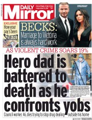 Daily Mirror () Newspaper Front Page for 19 October 2018
