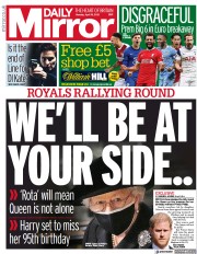 Daily Mirror () Newspaper Front Page for 19 April 2021