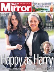 Daily Mirror () Newspaper Front Page for 19 May 2018