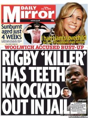 Daily Mirror () Newspaper Front Page for 19 July 2013
