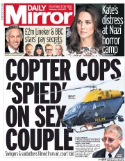 Daily Mirror () Newspaper Front Page for 19 July 2017