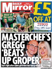 Daily Mirror () Newspaper Front Page for 19 August 2013
