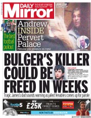 Daily Mirror () Newspaper Front Page for 19 August 2019