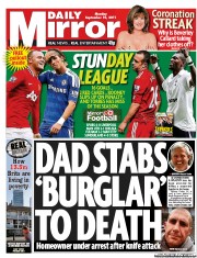 Daily Mirror () Newspaper Front Page for 19 September 2011