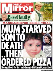 Daily Mirror () Newspaper Front Page for 19 September 2013