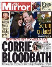 Daily Mirror () Newspaper Front Page for 19 September 2015