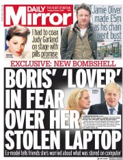 Daily Mirror () Newspaper Front Page for 1 October 2019
