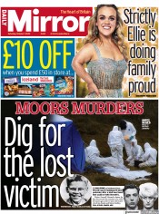 Daily Mirror () Newspaper Front Page for 1 October 2022