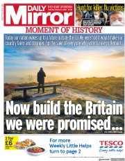 Daily Mirror () Newspaper Front Page for 1 February 2020