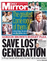 Daily Mirror () Newspaper Front Page for 1 March 2021