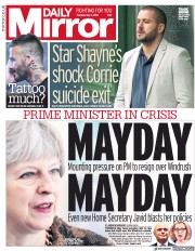 Daily Mirror () Newspaper Front Page for 1 May 2018