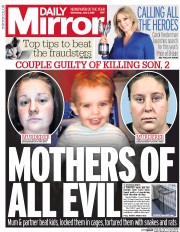 Daily Mirror () Newspaper Front Page for 1 June 2016