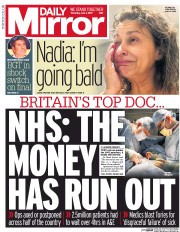 Daily Mirror () Newspaper Front Page for 1 June 2017