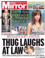 Daily Mirror () Newspaper Front Page for 1 September 2018